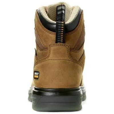 Ariat Men's Turbo 6" Carbon Toe WP Work Boot - Aged Bark - 10027335