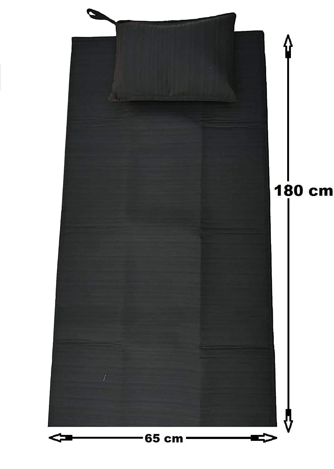Bhajan Travel Single Bed Mattress Waterproof Foldable and Laminated Fabric Bed Mattress - Black (Bed Met)