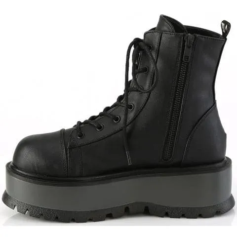 Demonia Black Platform Boot Slacker-55