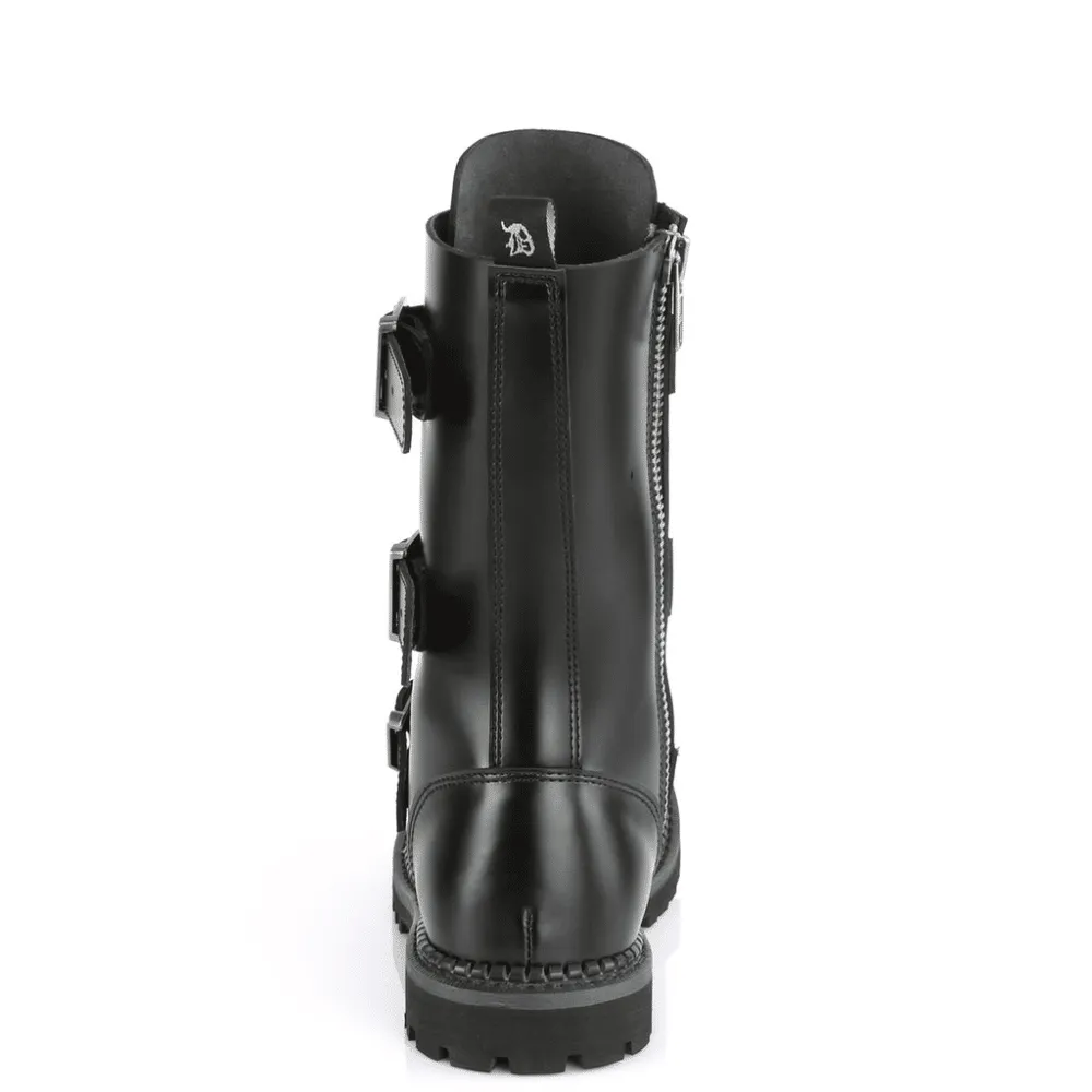 Demonia Steel Toe Combat Boot Riot-12