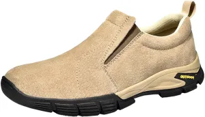 Eliogn Men's Hiking Shoes Comfortable Slip-on Loafers Outdoor Non-Slip Casual Sports Shoes for Men's Cross-Country Hiking Travel Walking Shoes