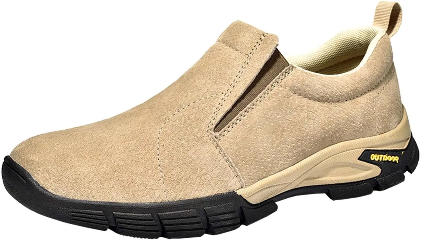 Eliogn Men's Hiking Shoes Comfortable Slip-on Loafers Outdoor Non-Slip Casual Sports Shoes for Men's Cross-Country Hiking Travel Walking Shoes
