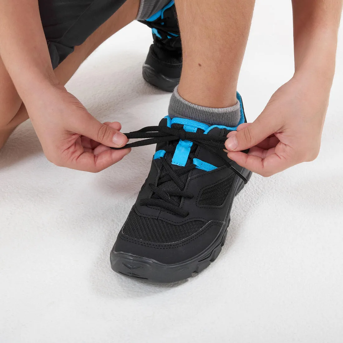 Kids' Lace-up Hiking Shoes - NH100 from size 35 to 38