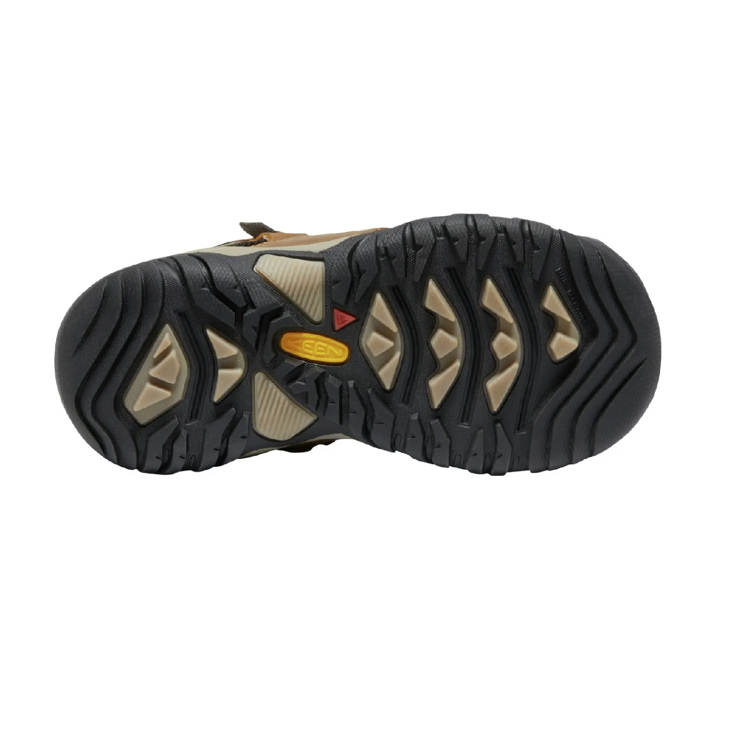 Kid's Ridge Flex Mid WP Hiking Boot - Bison/Red Carpet