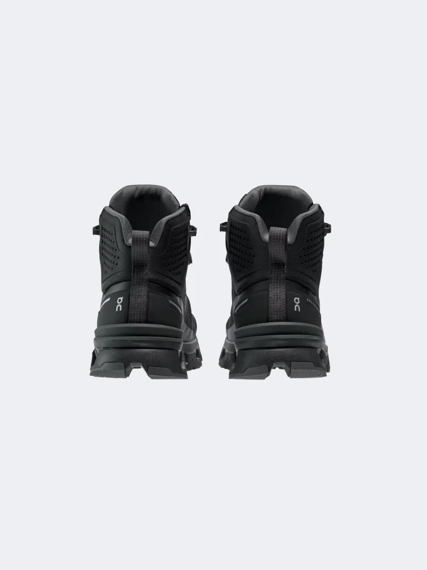 On Cloudrock Waterproof  Women Hiking Shoes Black/Eclipse