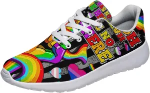 Sonzj-II Hate Has No Home Here LGBT Shoes Women Men Sports Trainers Low Top Anti-Slip Lace Up Trail Sneakers