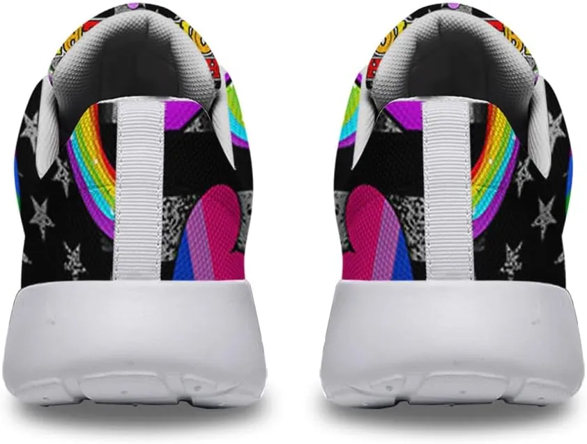 Sonzj-II Hate Has No Home Here LGBT Shoes Women Men Sports Trainers Low Top Anti-Slip Lace Up Trail Sneakers