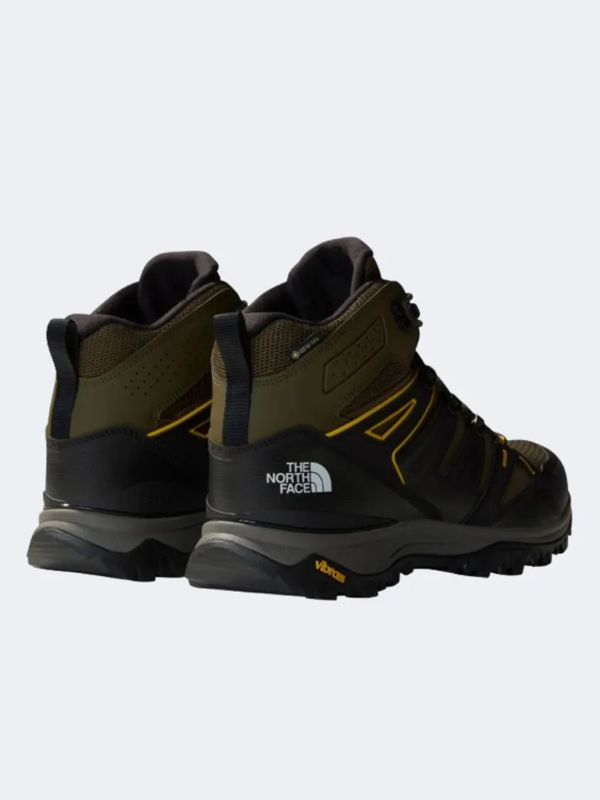 The North Face Hedgehog Goretex Men Hiking Boots Taupe Green/Black