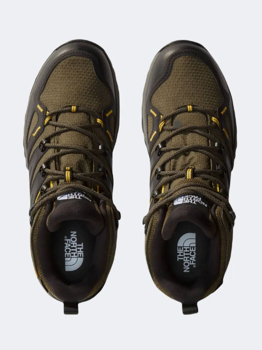 The North Face Hedgehog Goretex Men Hiking Boots Taupe Green/Black