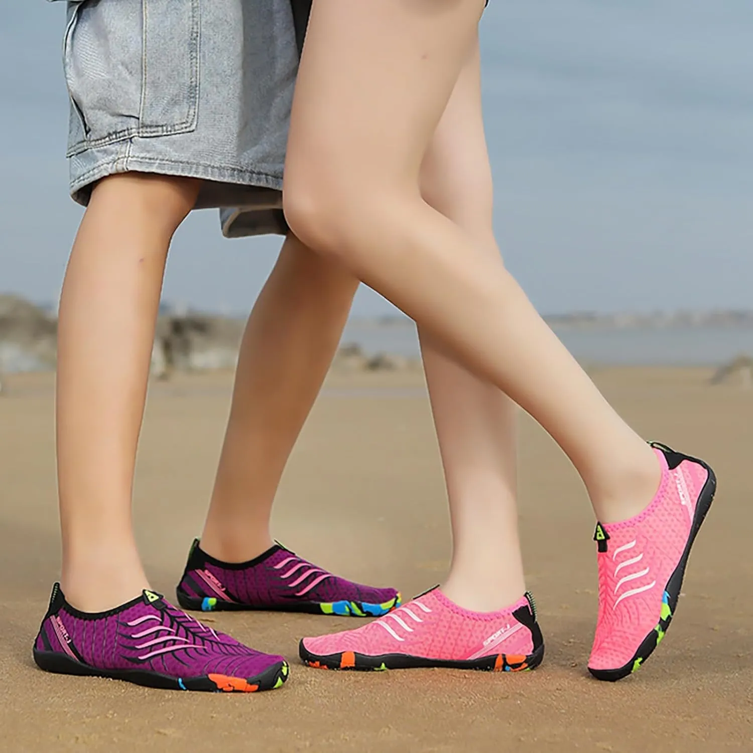 Water Shoes Mens Quick Dry Aqua Sock Water Shoes Hiking Men Extra Wide Water Shoes for Women Quick Drying Sports Aqua Shoes Non Slip Shoes for Beach Swim Pool River Boating Surf