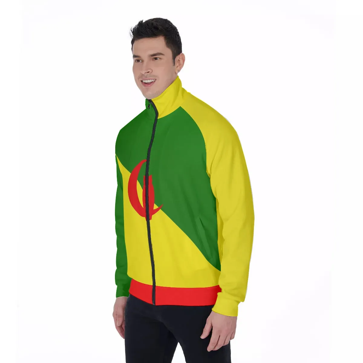 YANAZER Men's Stand Collar Jacket